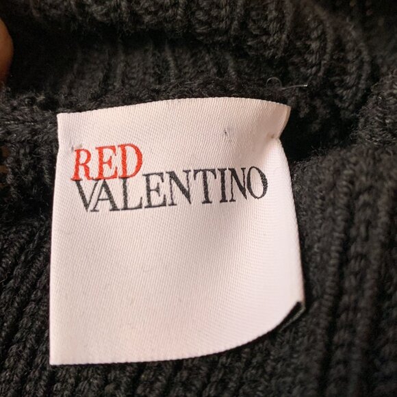 VALENTINO RED - Black Turtleneck Sweater short sleeves - Large - Picture 8 of 10